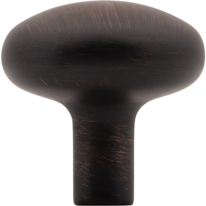 JEFFREY ALEXANDER 329DBAC Loxley 1-1/4" Diameter Mushroom Knob - Brushed Oil Rubbed Bronze