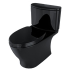 TOTO MS442124CEF#51 Nexus Two-Piece Elongated 1.28 Gpf Universal Height Toilet With Ss124 Softclose Seat - Ebony