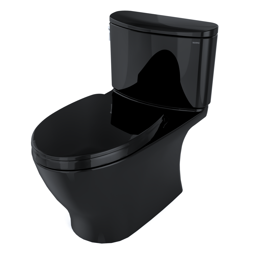 TOTO MS442124CUF#51 Nexus 1G Two-Piece Elongated 1.0 Gpf Universal Height Toilet With Ss124 Softclose Seat - Ebony