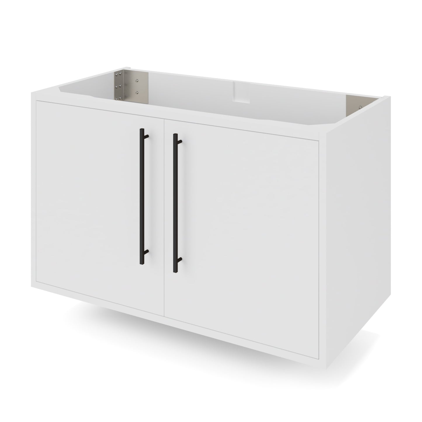 JEFFREY ALEXANDER VN2TEM-36-WH-NT 36" White Tempest Vanity - White