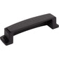 JEFFREY ALEXANDER 141-96MB Renzo 96 mm Center-to-Center Cup/Bin Pull - Matte Black