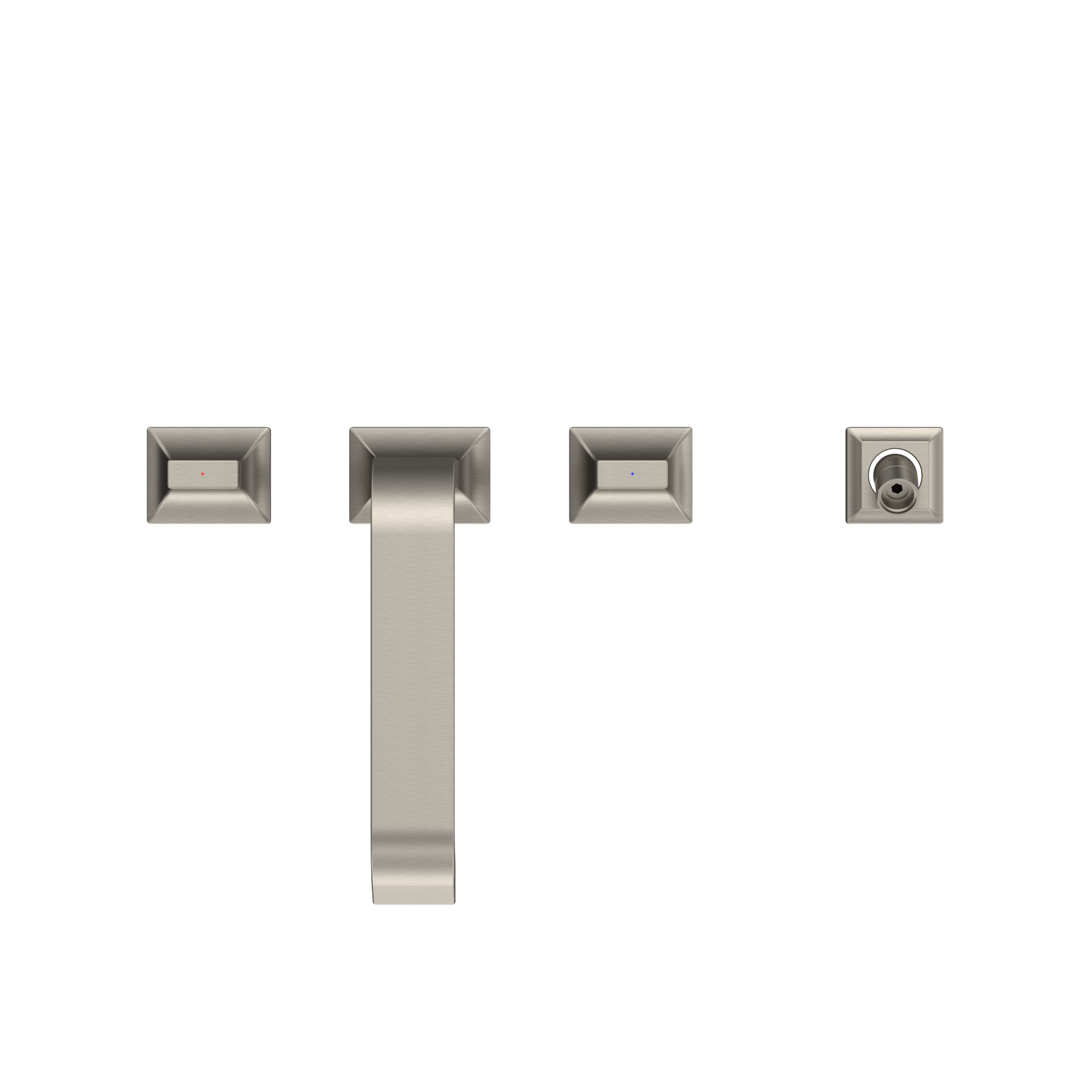 TOTO TBG08202U#BN Gc Two-Handle Deck-Mount Roman Tub Filler Trim With Handshower - Brushed Nickel