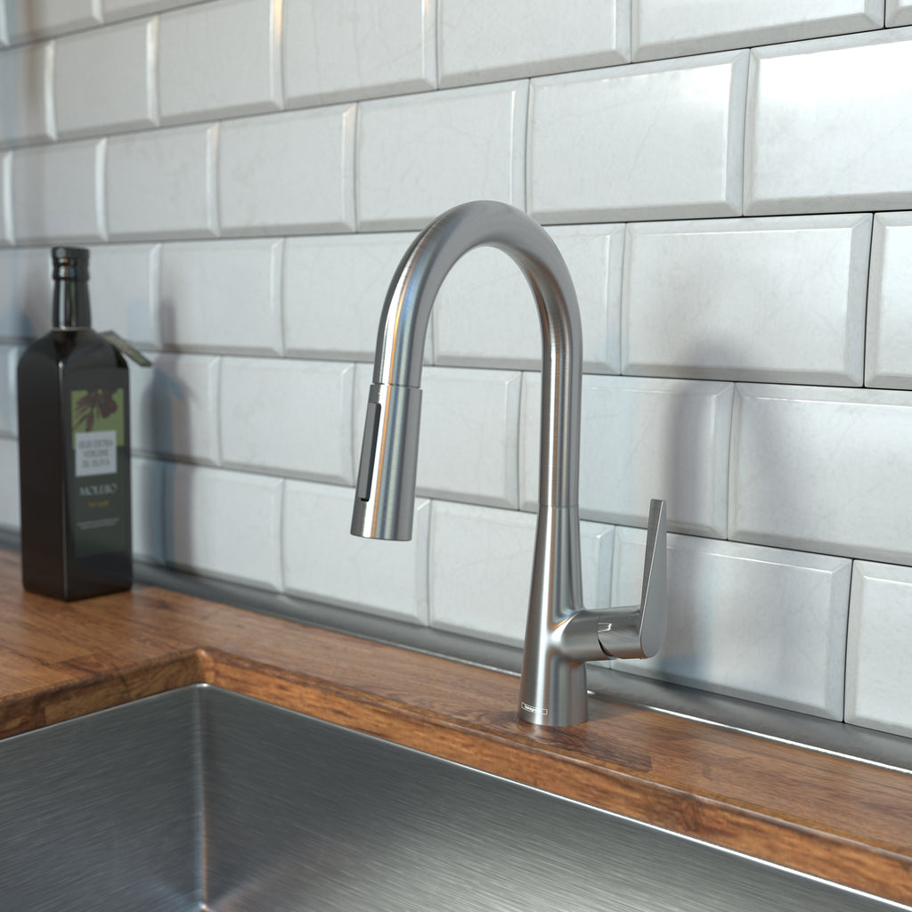 HANSGROHE 72815801 Talis S Prep Kitchen Faucet, 2-Spray Pull-Down, 1.75 GPM - Stainless Steel Optic