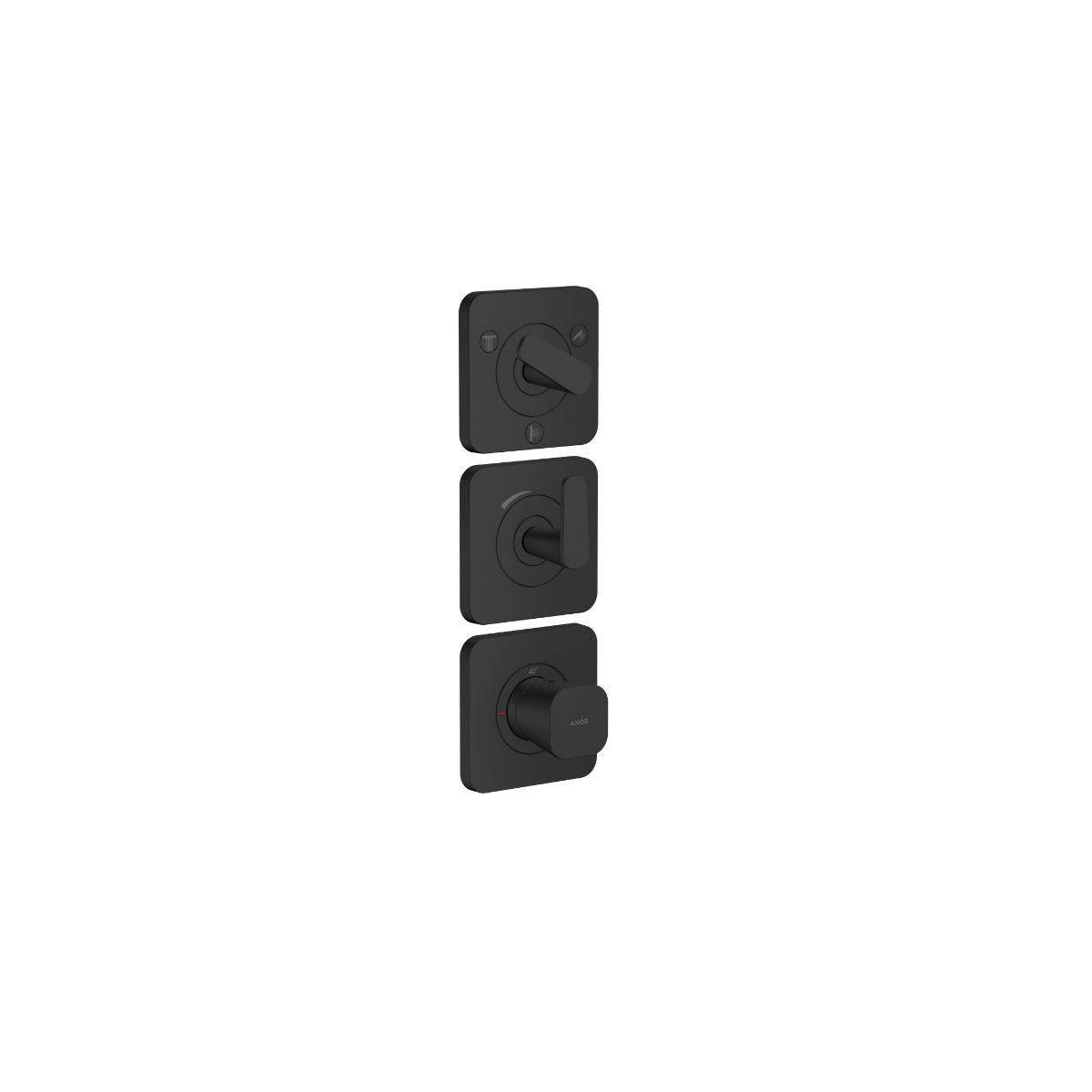 AXOR 49710671 Citterio C Thermostatic Module Trim 15" x 5" for 3 Functions - Matte Black
