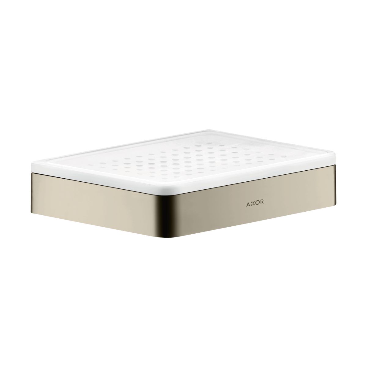 AXOR Universal SoftSquare Soap dish in Polished Nickel