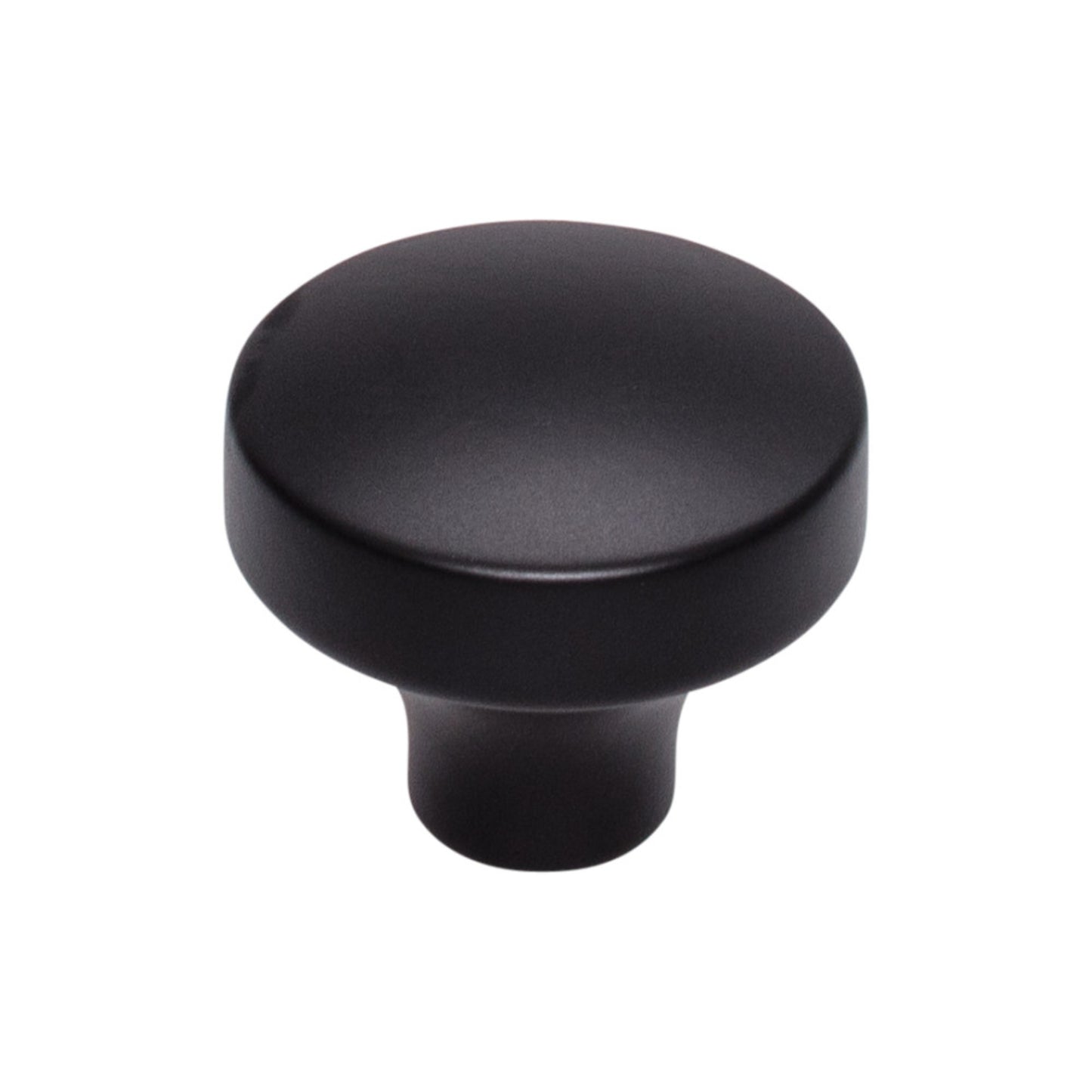 TOP KNOBS TK902BLK Kinney 1 1/2" Diameter Round Knob - Flat Black