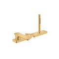 AXOR 49431251 Citterio C 3-Hole Roman Tub Set Trim with 1.75 GPM Handshower and Sbox- Cubic Cut - Brushed Gold Optic