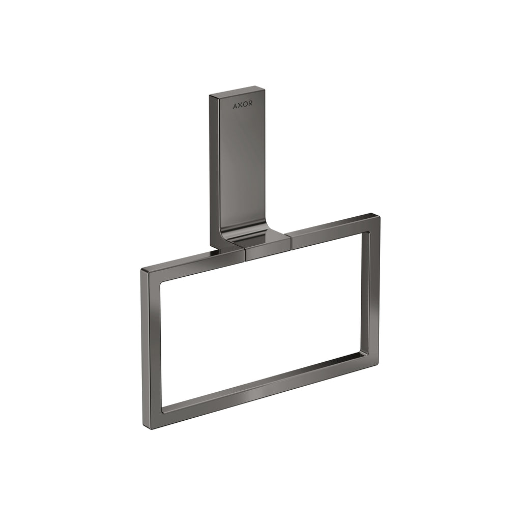 AXOR 42623330 Universal Rectangular Towel Ring - Polished Black Chrome