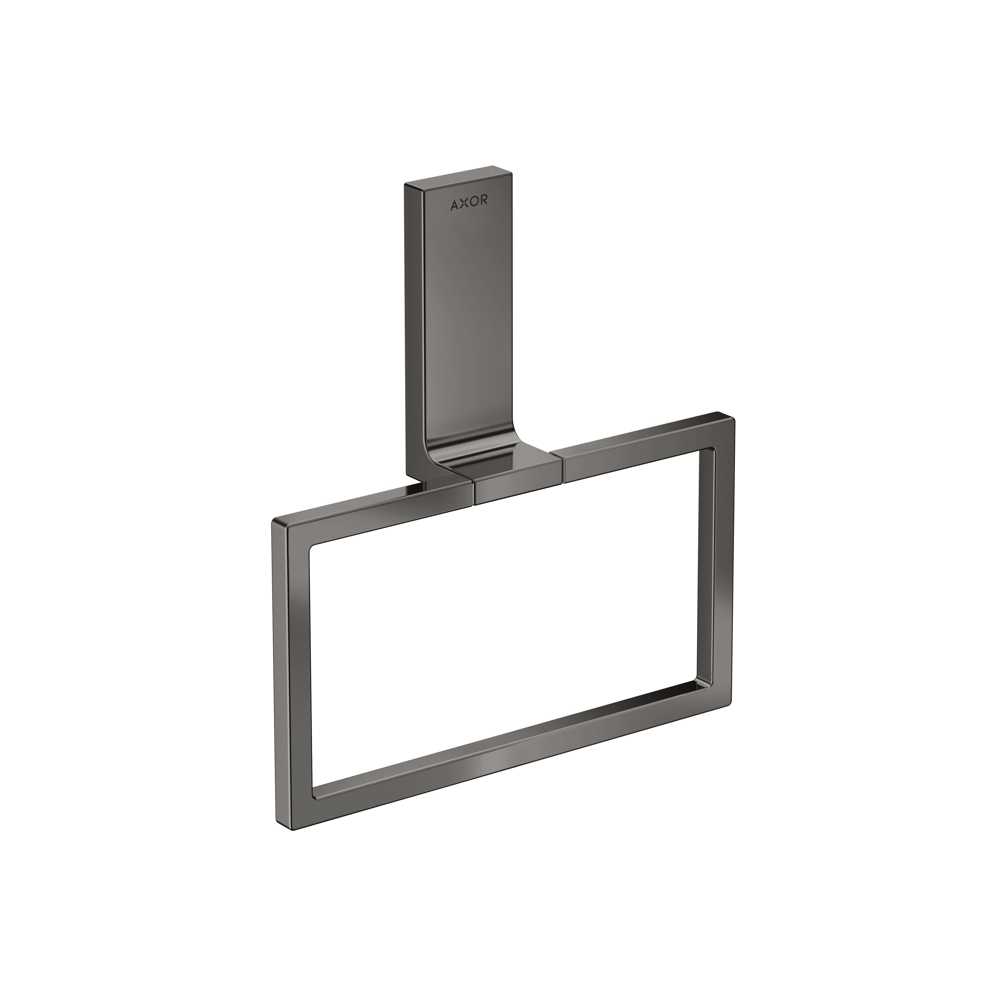 AXOR 42623330 Universal Rectangular Towel Ring - Polished Black Chrome