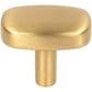 JEFFREY ALEXANDER 329L-BG Loxley 1-1/2" Length Rectangle Knob - Brushed Gold