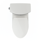 TOTO MS454124CUFG#11 Drake Ii 1G Two-Piece Elongated 1.0 Gpf Universal Height Toilet With Cefiontect And Ss124 Softclose Seat - Colonial White