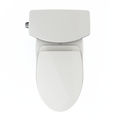 TOTO MS454124CUFG#11 Drake Ii 1G Two-Piece Elongated 1.0 Gpf Universal Height Toilet With Cefiontect And Ss124 Softclose Seat - Colonial White