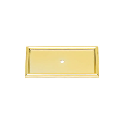 ATLAS 379-PB Campaign Rope Knob Backplate - Polished Brass