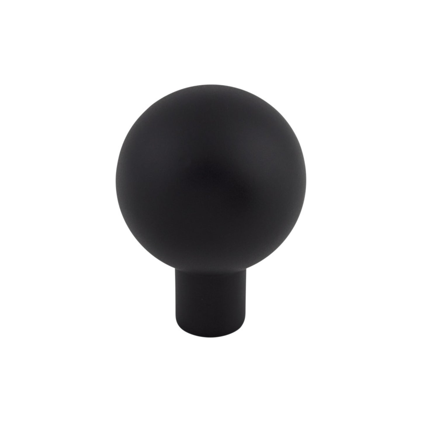 TOP KNOBS TK761BLK Brookline 1" Diameter Round Knob - Flat Black