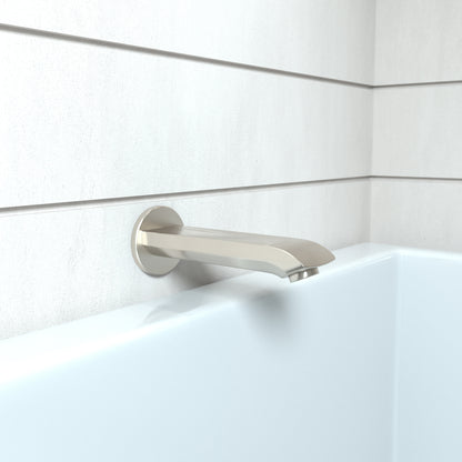 HANSGROHE 31494821 Brushed Nickel Metris Modern Tub Spout