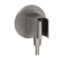 HANSGROHE 26888341 FixFit S Wall Outlet with Handshower Holder - Brushed Black Chrome
