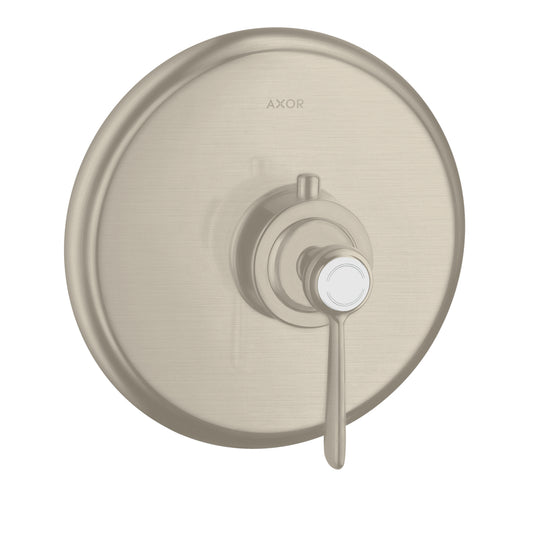 AXOR 16824821 Montreux Thermostatic Trim HighFlow with Lever Handle - Brushed Nickel