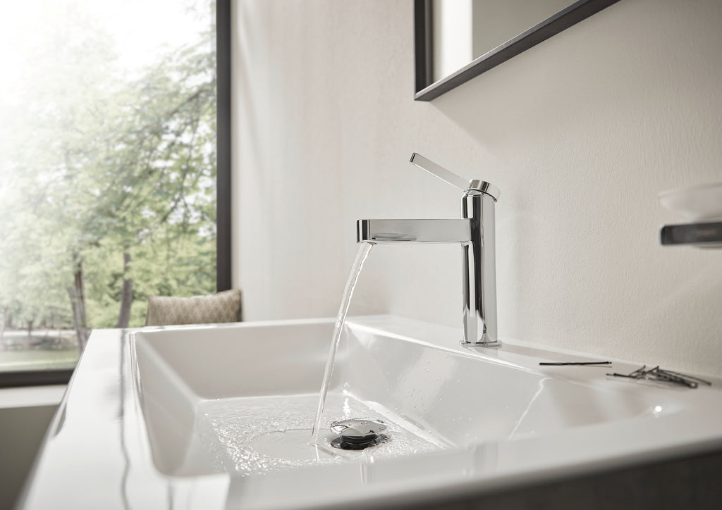 HANSGROHE 76010001 Finoris Single-Hole Faucet 100 with Pop-Up Drain, 1.2 GPM - Chrome