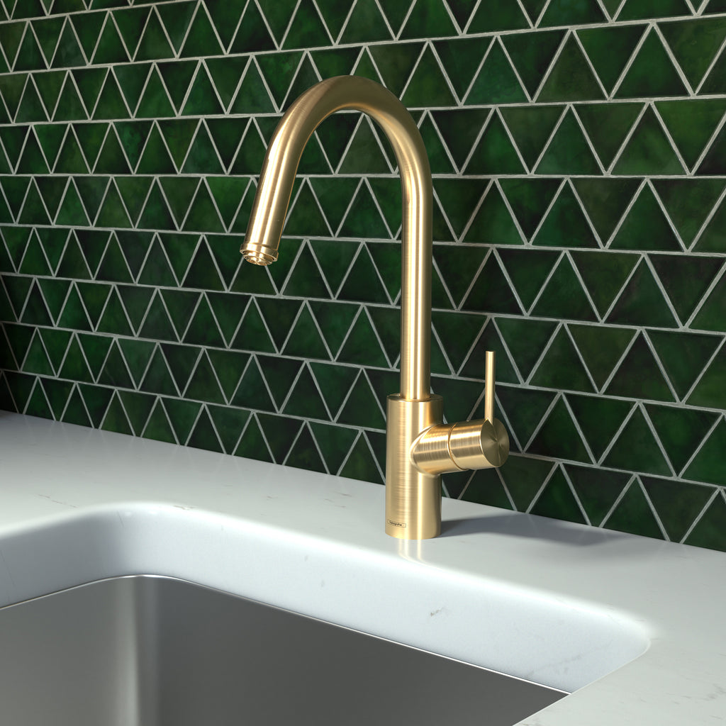 HANSGROHE 14872251 Talis S² HighArc Kitchen Faucet, 1-Spray Pull-Down, 1.75 GPM - Brushed Gold Optic