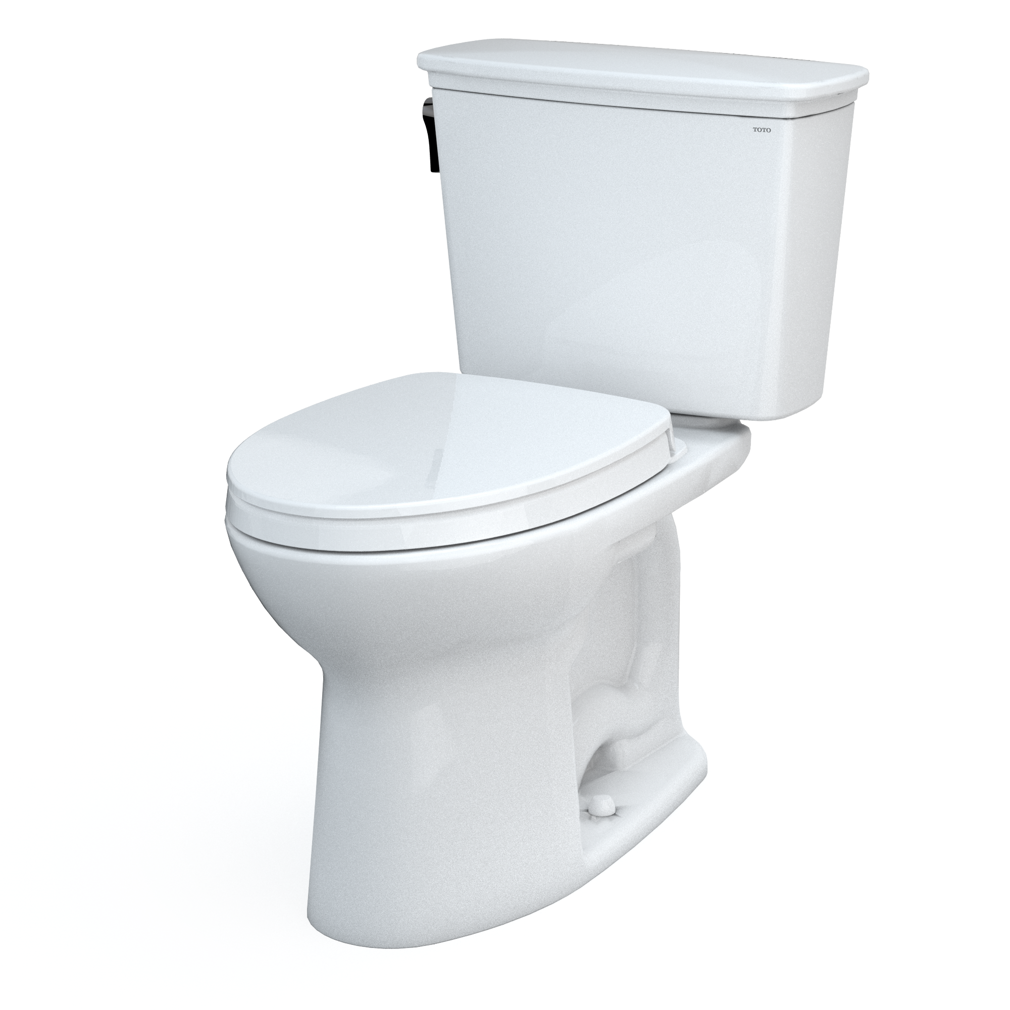 TOTO MS786124CEG#01 Drake Transitional Two-Piece Elongated 1.28 Gpf Tornado Flush Toilet With Cefiontect And Softclose Seat - Cotton White