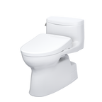 TOTO MW6444736CEFG#01 Washlet+ Carolina Ii One-Piece Elongated 1.28 Gpf Toilet And Washlet+ S7 Contemporary Bidet Seat - Cotton White