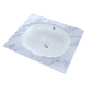 TOTO LT483G#01 Maris 17-5/8" x 14-9/16" Oval Undermount Bathroom Sink with CEFIONTECT , Cotton White