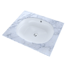 TOTO LT483G#01 Maris 17-5/8" X 14-9/16" Oval Undermount Bathroom Sink With Cefiontect - Cotton White