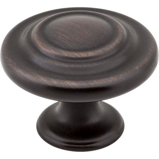 ELEMENTS 107DBAC Arcadia 1-5/16" Diameter Mushroom Knob , Brushed Oil Rubbed Bronze