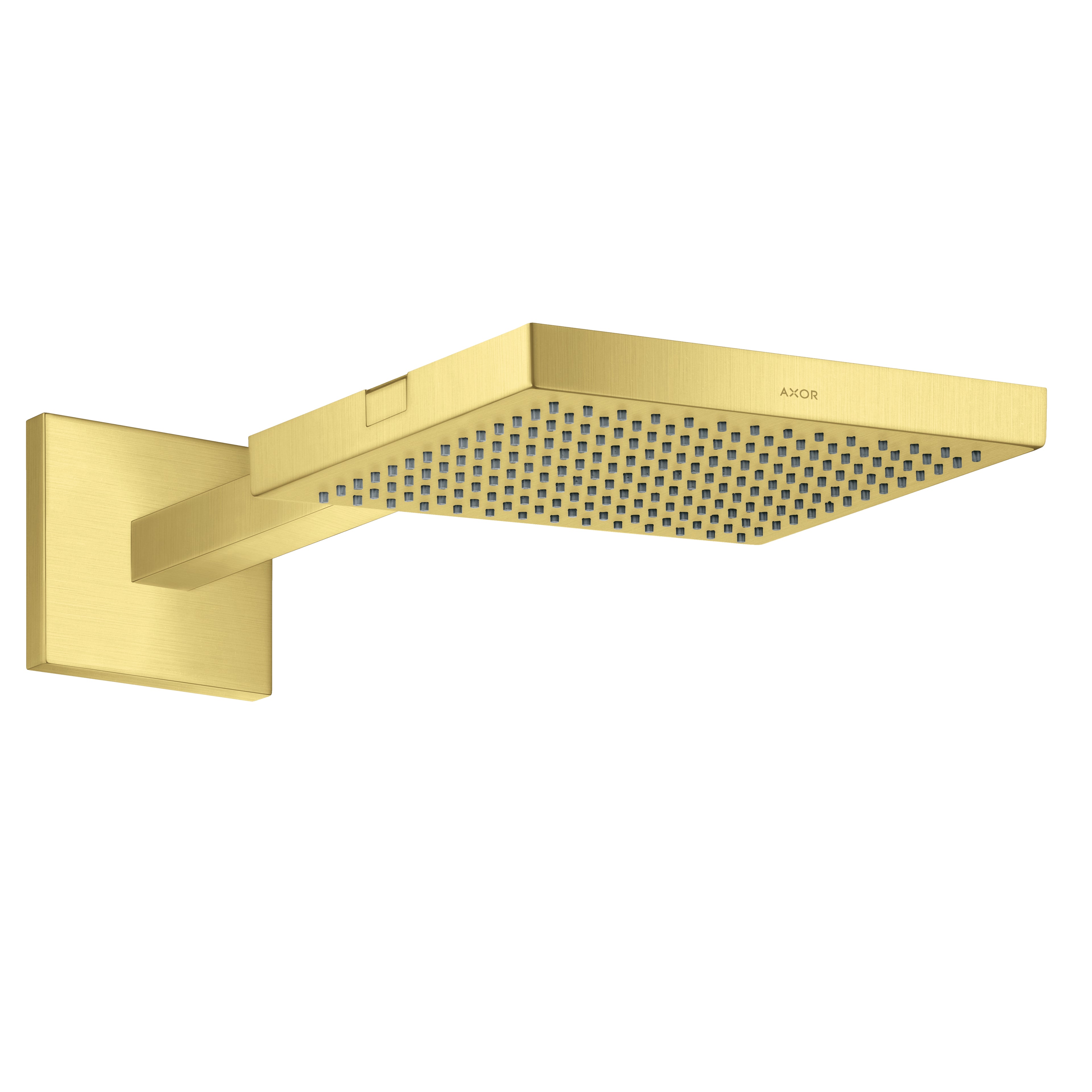 AXOR 10925251 ShowerSolutions Showerhead 240 1-Jet with Showerarm Trim, 2.5 GPM - Brushed Gold Optic