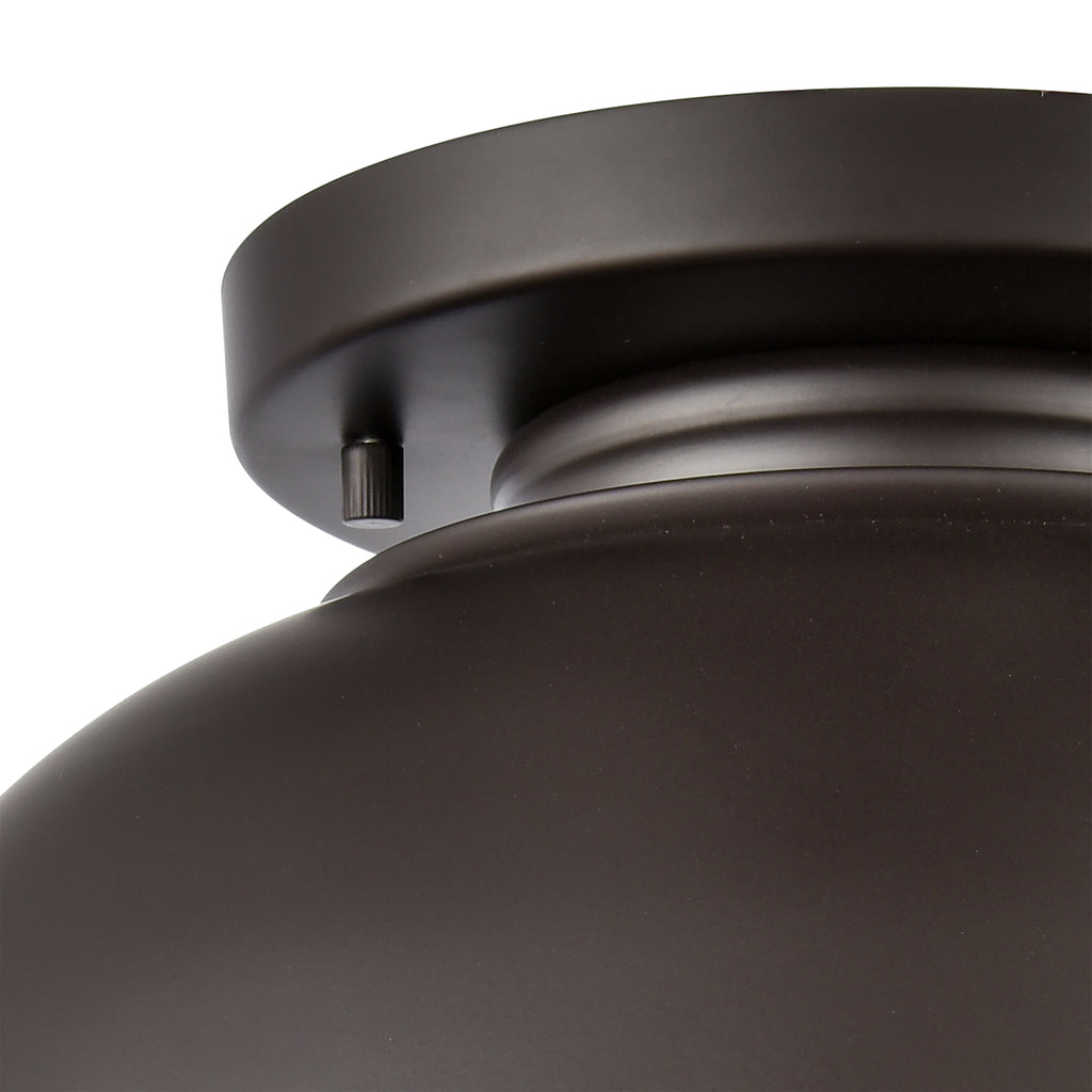 THOMAS EN130136 Cedar Park 13'' Wide 1-Light Outdoor Flush Mount - Oil Rubbed Bronze