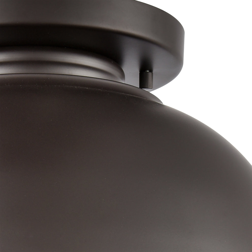 THOMAS EN130136 Cedar Park 13'' Wide 1-Light Outdoor Flush Mount - Oil Rubbed Bronze