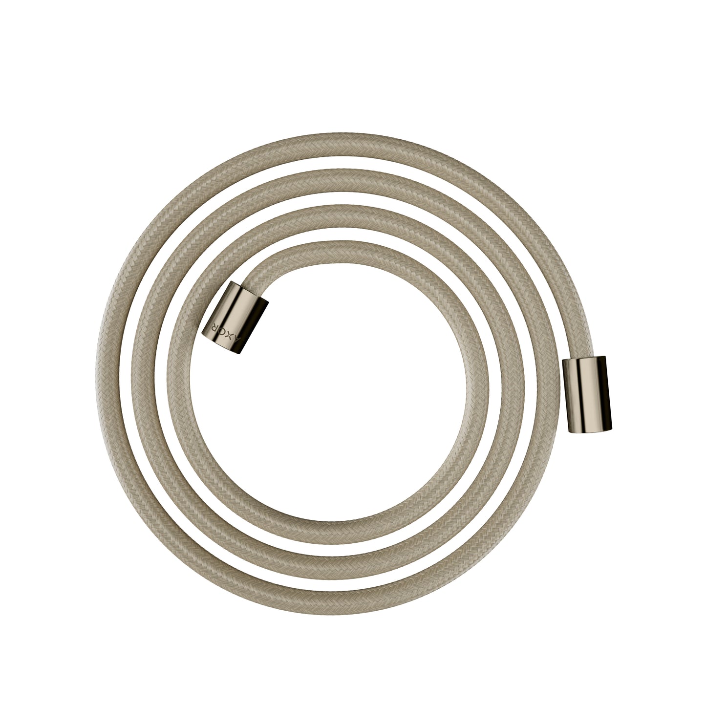 AXOR ShowerSolutions Textile Hose with Cylindrical Nut, 79" in Polished Nickel