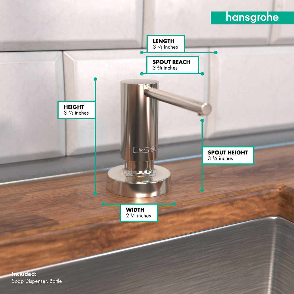 HANSGROHE 40448831 Talis Soap Dispenser - Polished Nickel