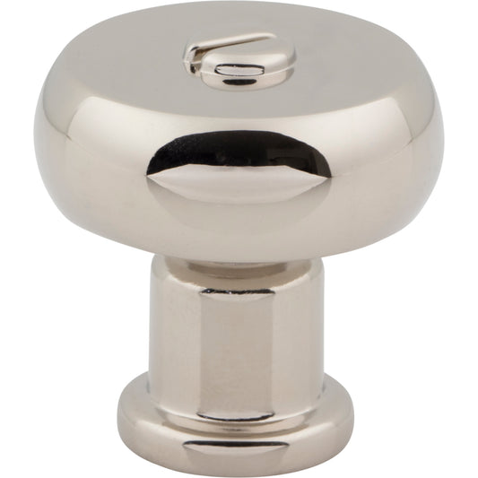 ATLAS A980-PN Everitt 1 3/16" Diameter Round Knob - Polished Nickel