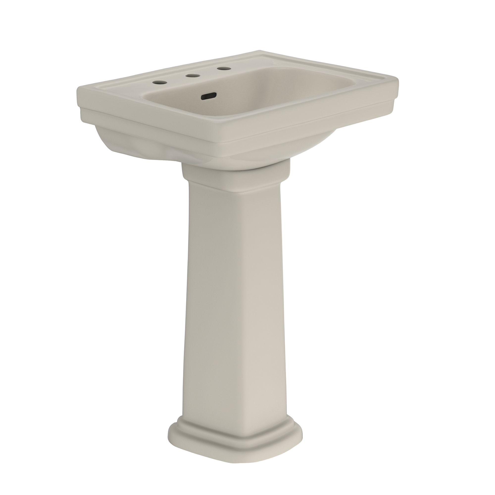 TOTO LPT532.8N#03 Promenade 24" X 19-1/4" Rectangular Pedestal Bathroom Sink For 8 Inch Center Faucets - Bone
