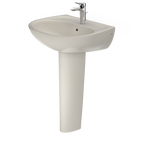 TOTO LPT241G#12 Supreme Oval Basin Pedestal Bathroom Sink With Cefiontect For Single Hole Faucets - Sedona Beige
