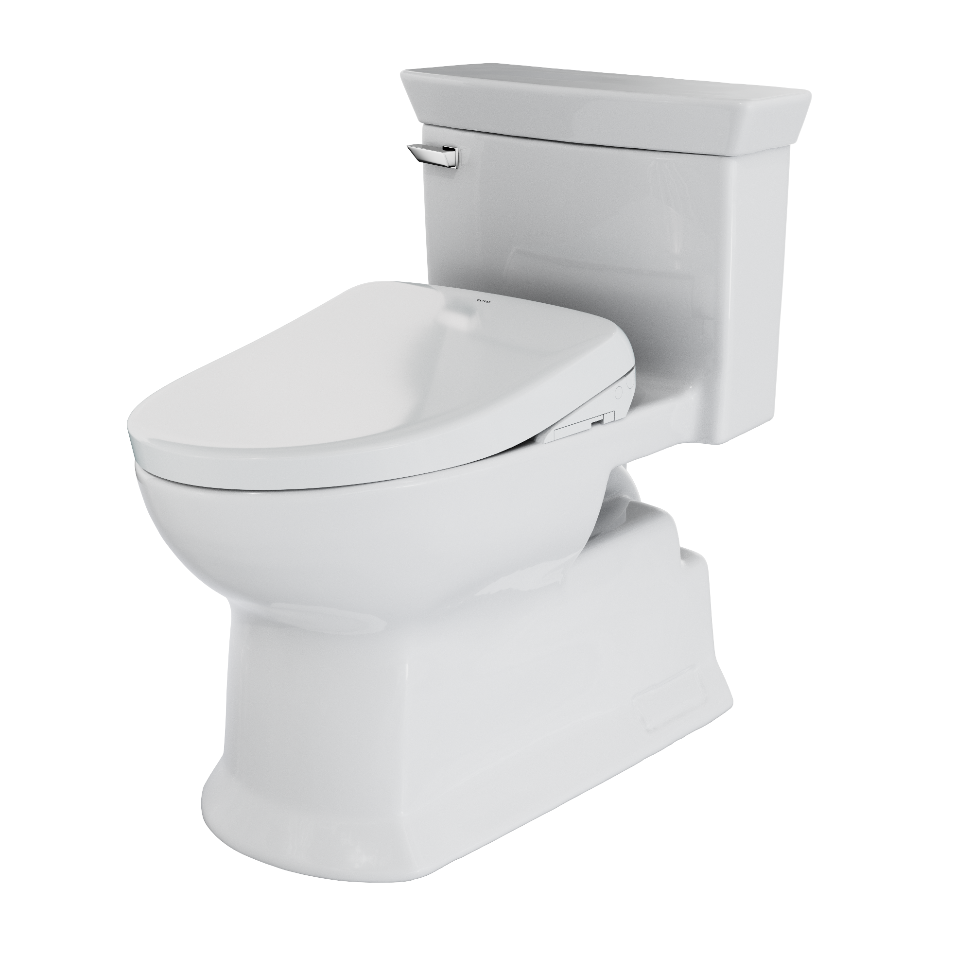 TOTO MW9644726CEFG#01 Washlet+ Soiree Elongated 1.28 Gpf Universal Height Toilet With S7 Bidet Seat - Cotton White