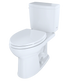 TOTO CST454CUFG#01 Drake II 1G Two-Piece Elongated 1.0 GPF Universal Height Toilet with CEFIONTECT , Cotton White