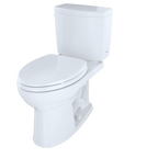 TOTO CST454CUFG#01 Drake II 1G Two-Piece Elongated 1.0 GPF Universal Height Toilet with CEFIONTECT , Cotton White