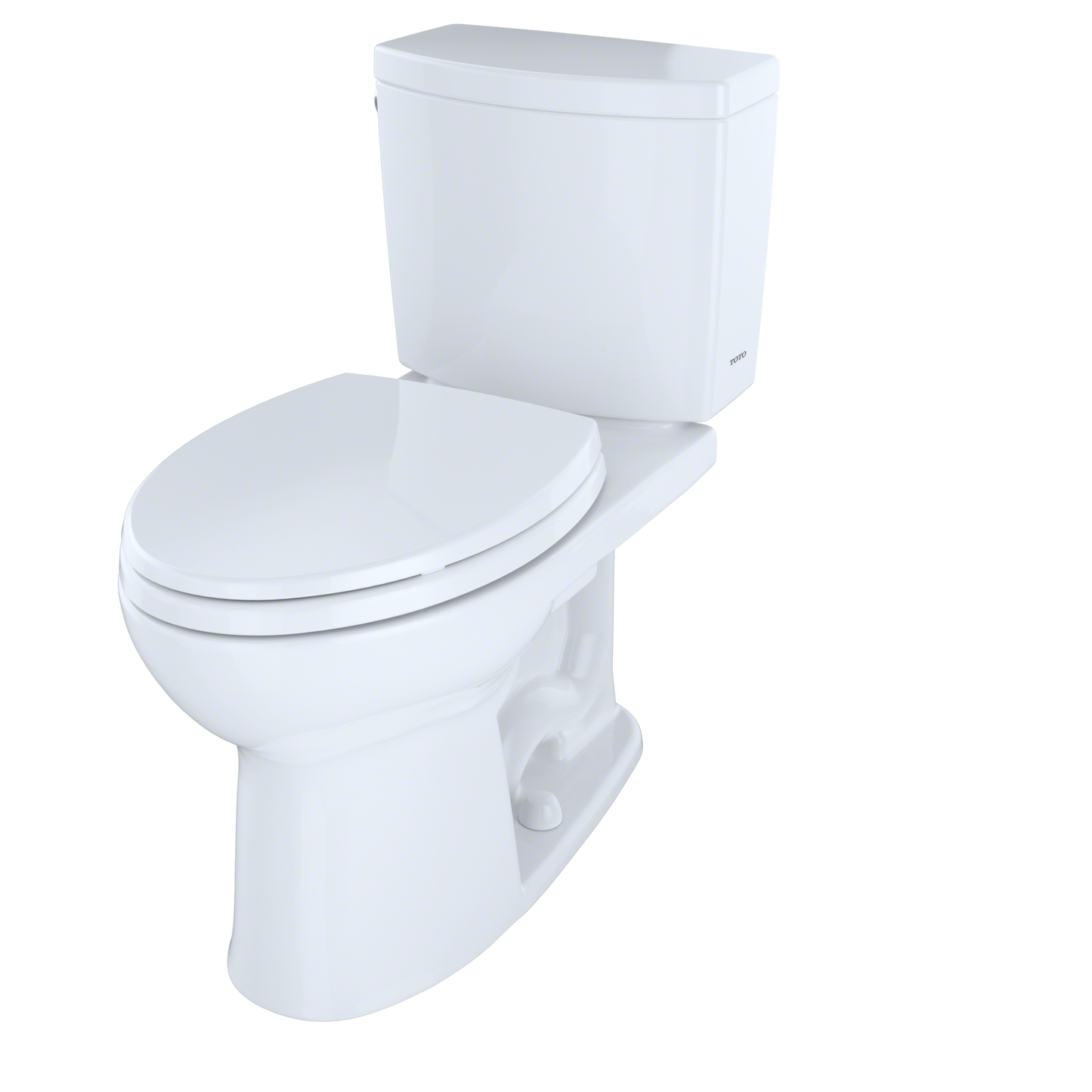 TOTO CST454CUFG#01 Drake II 1G Two-Piece Elongated 1.0 GPF Universal Height Toilet with CEFIONTECT , Cotton White