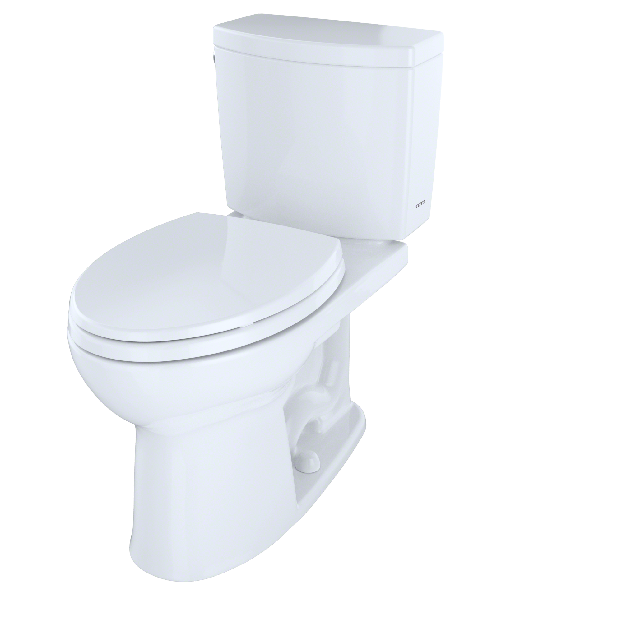 TOTO CST454CUFG#01 Drake II 1G Two-Piece Elongated 1.0 GPF Universal Height Toilet with CEFIONTECT , Cotton White