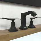 HANSGROHE 31330671 Metropol Classic Widespread Faucet 110 with Lever Handles and Pop-Up Drain, 1.2 GPM - Matte Black