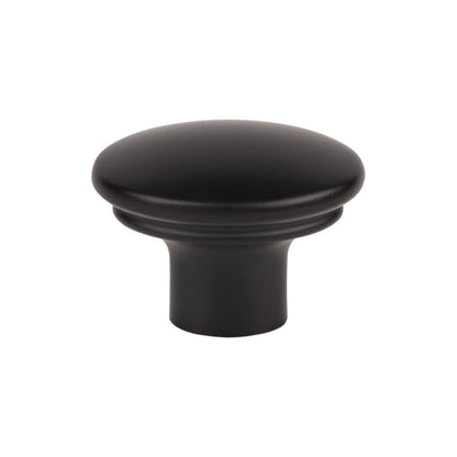 TOP KNOBS TK3051BLK Julian 1 3/8" Length Oval Knob - Flat Black