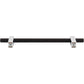 JEFFREY ALEXANDER 478-160MBPC Larkin 2 160 mm Center-to-Center Bar Pull - Matte Black w/Polished Chrome