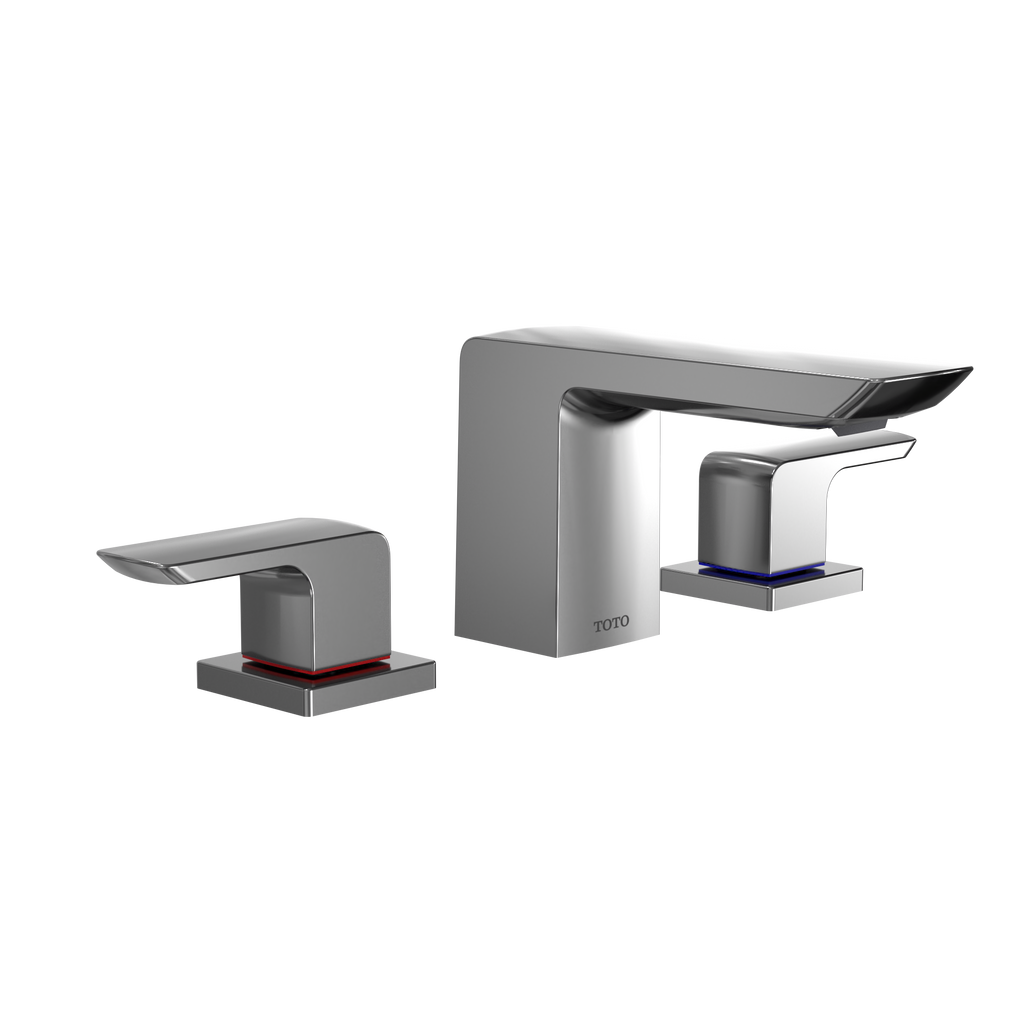 TOTO TLG02201U#CP Gr Series 1.2 Gpm Two Handle Widespread Bathroom Sink Faucet With Drain Assembly - Polished Chrome