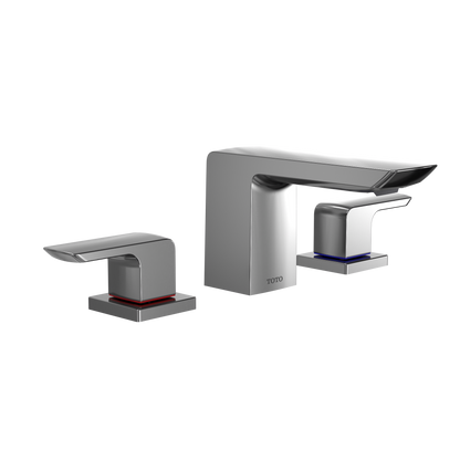 TOTO TLG02201U#CP Gr Series 1.2 Gpm Two Handle Widespread Bathroom Sink Faucet With Drain Assembly - Polished Chrome