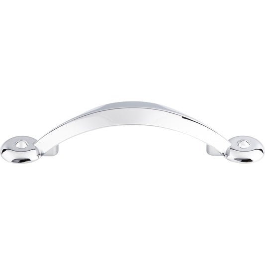 TOP KNOBS M1727 Angle 3" Center to Center Bar Pull - Polished Chrome