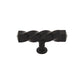 TOP KNOBS M740 Square Twist 3 3/16" Length Bar Knob - Patina Black