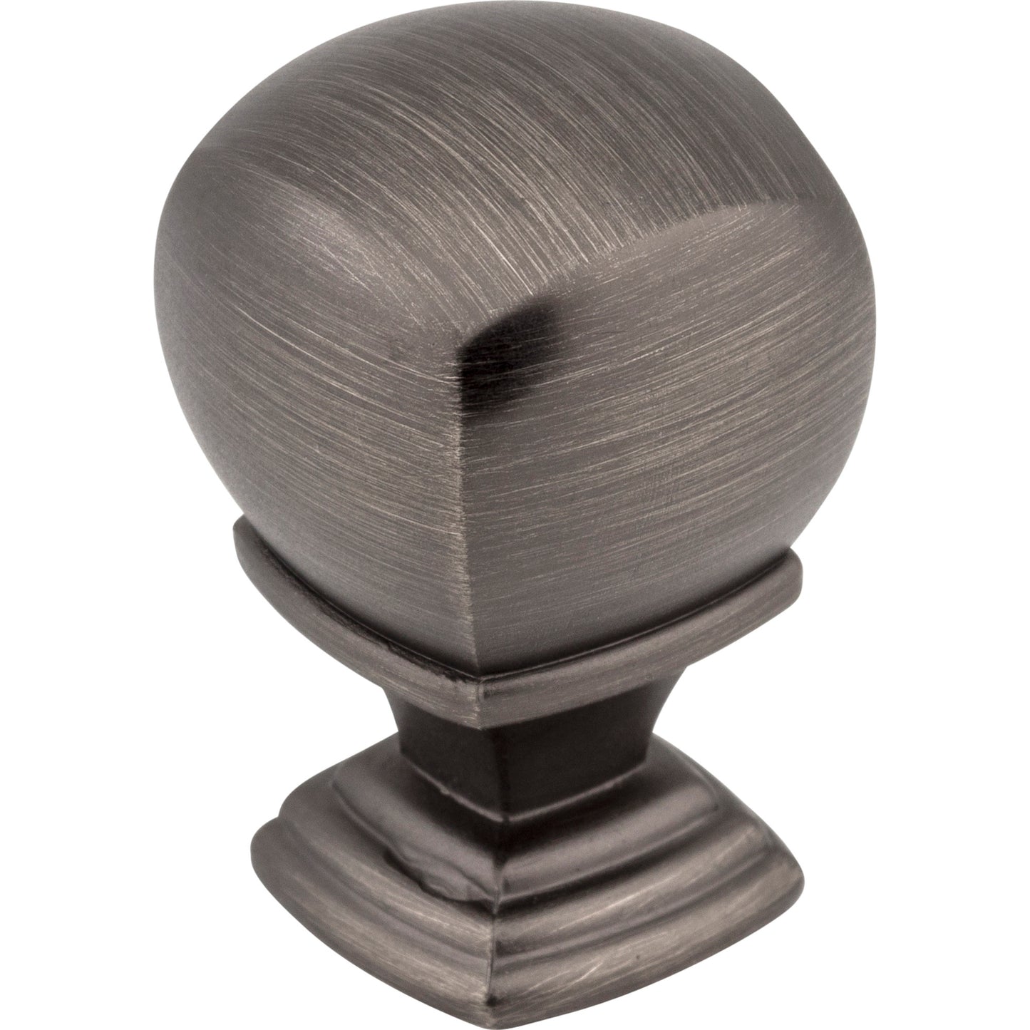 JEFFREY ALEXANDER 188BNBDL Katharine 7/8" Length Square Knob , Brushed Pewter