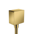 AXOR 36732991 ShowerSolutions Wall Outlet Square with Check Valves - Polished Gold Optic
